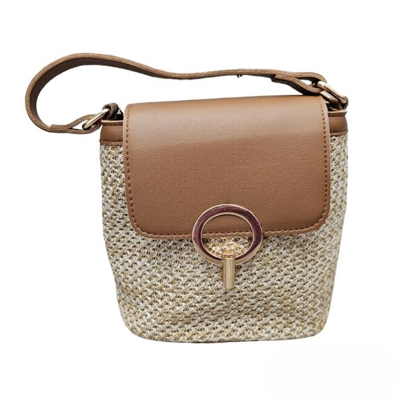 🔥165 Fashion Woven Bucket Bag Boho Style Shoulder Straw Bag NEW - Picture 1 of 11